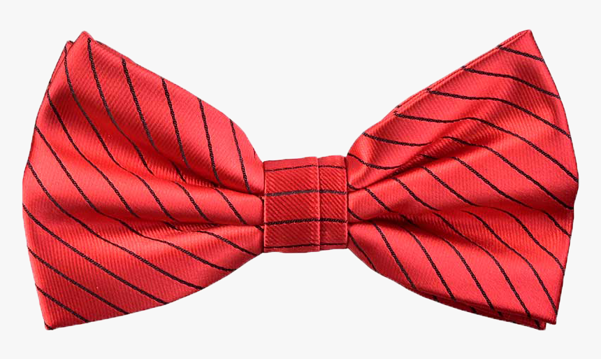 Lined Isaac Bow Tie In Red, HD Png Download, Free Download