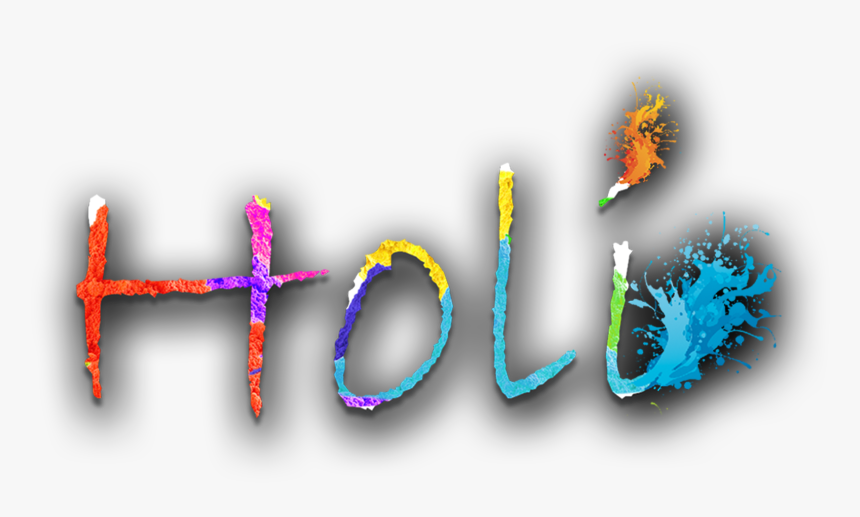 Holi Text Png 2019, Transparent Png, Free Download