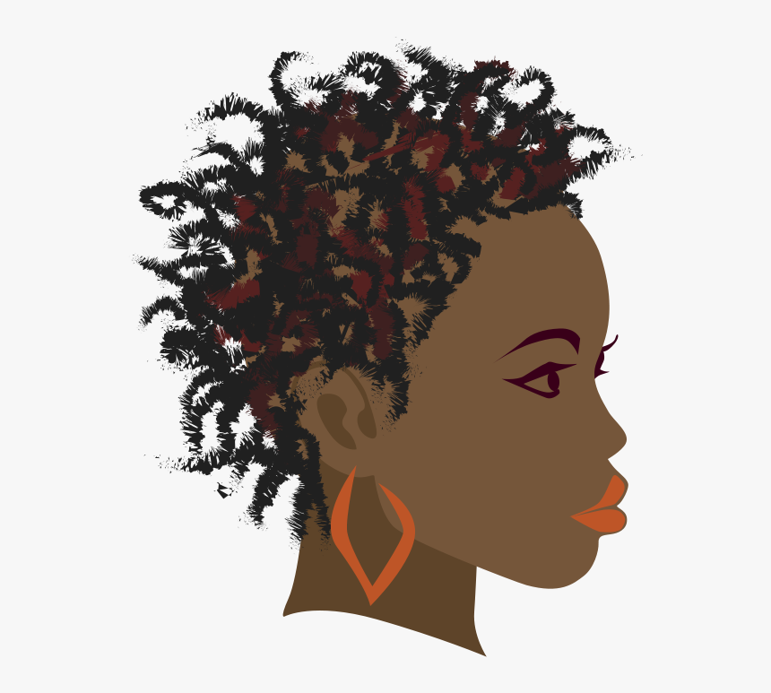 Africa Braid Woman Black Clip Art - Black Hair Braiding Clipart, HD Png Download, Free Download