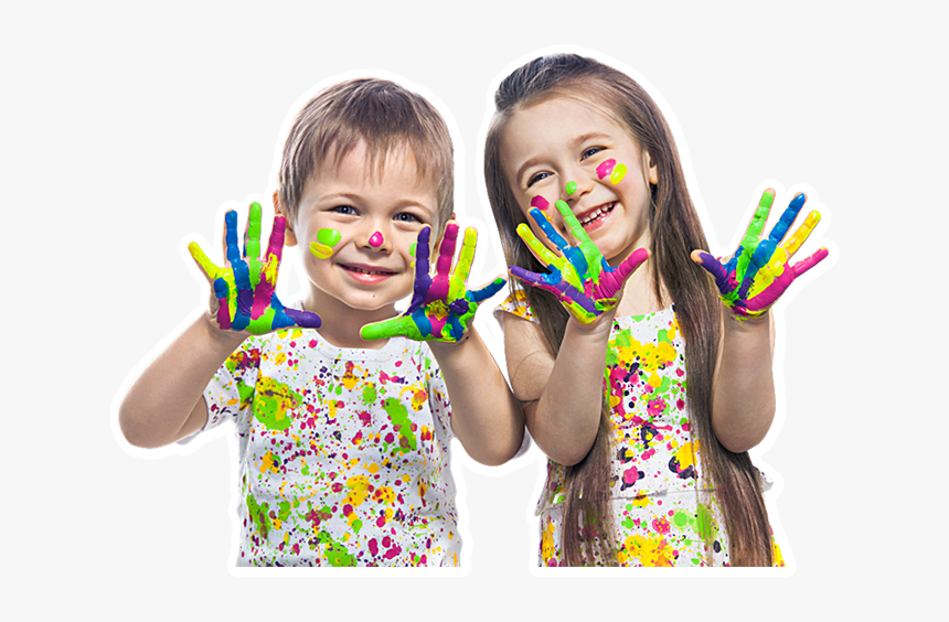 Цветные пальчики. Счастливые дети в красках. Краски для детей. Картинки для детей. Ребенок с руками в краске PNG.