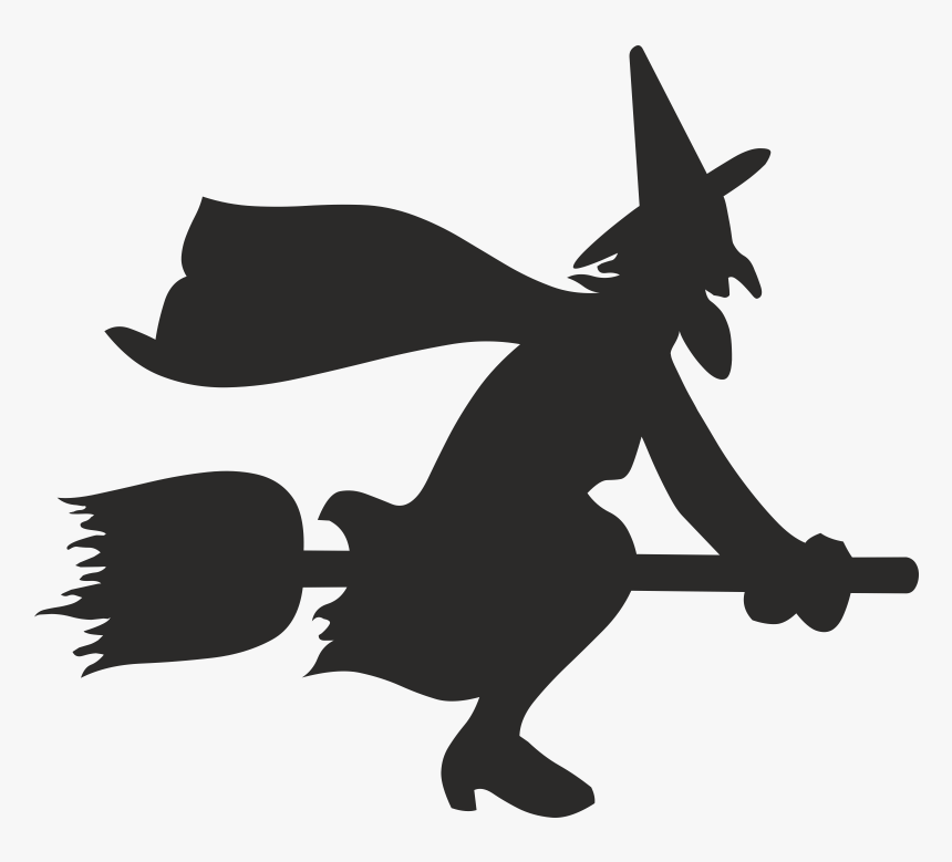 Witchcraft Broom Silhouette, HD Png Download, Free Download
