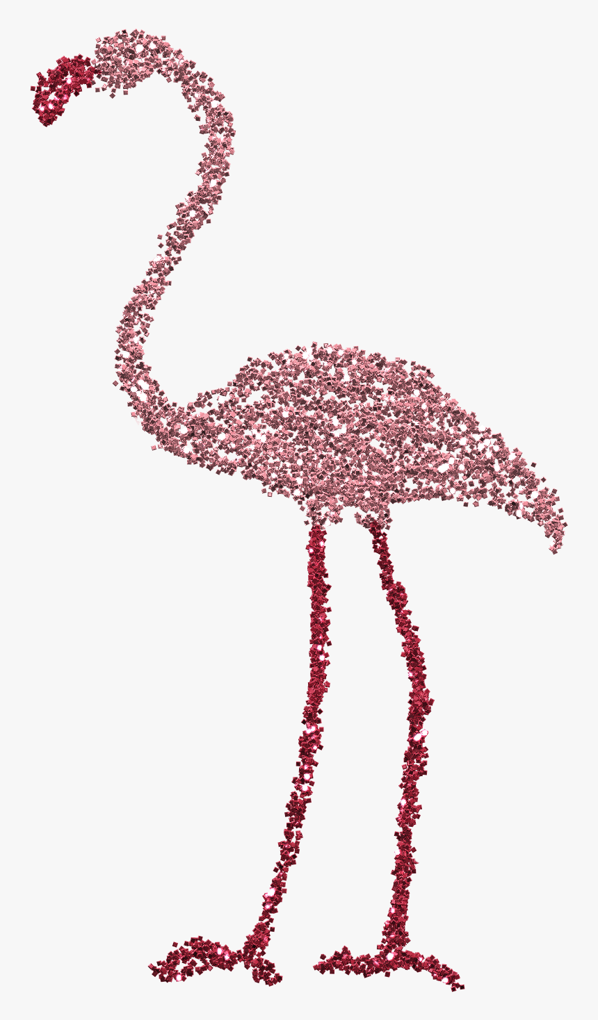 Lucy & I Spent The Afternoon "glittering - Glitter Flamingo, HD Png Download, Free Download