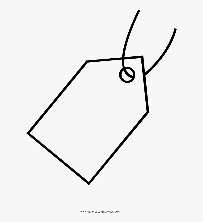 Price Tag Coloring Page - Line Art, HD Png Download, Free Download