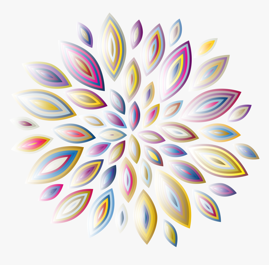 Chromatic Flower Petals 8 Clip Arts, HD Png Download, Free Download