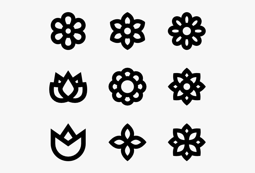 Rounded Flower Collection - なでしこ 花 アイコン, HD Png Download, Free Download