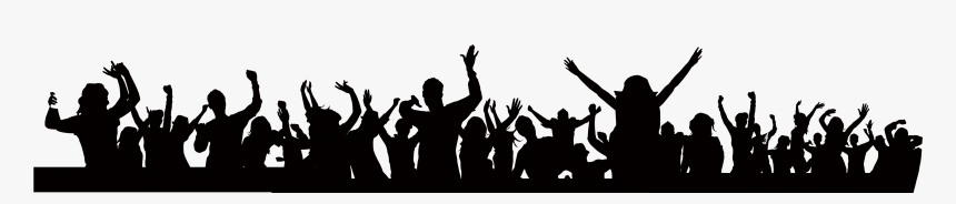 Party Crowd Silhouette Png, Transparent Png, Free Download