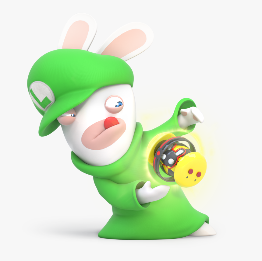 Mario Rabbids Kingdom Battle Rabbid Luigi, HD Png Download, Free Download