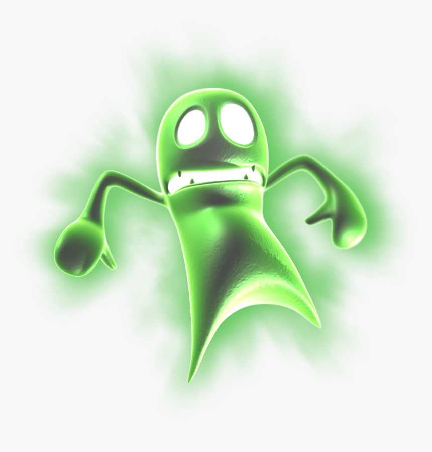 Green Luigi's Mansion Ghosts, HD Png Download, Free Download