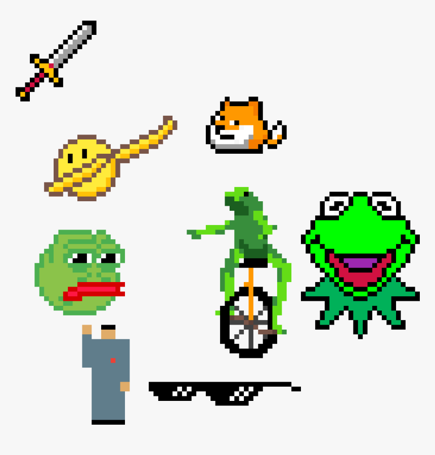 Frogs, Kim Jon Un, Mlg Sunglasses, Sword, Dabbing Emoji - Kermit, HD Png Download, Free Download