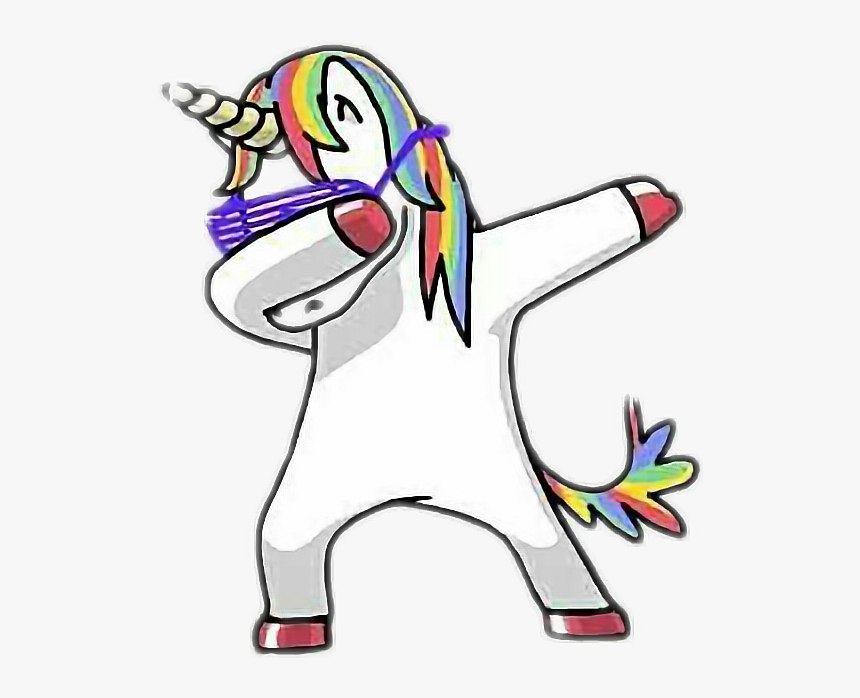 Unicorn Dab - Dabbing Unicorn Png, Transparent Png, Free Download