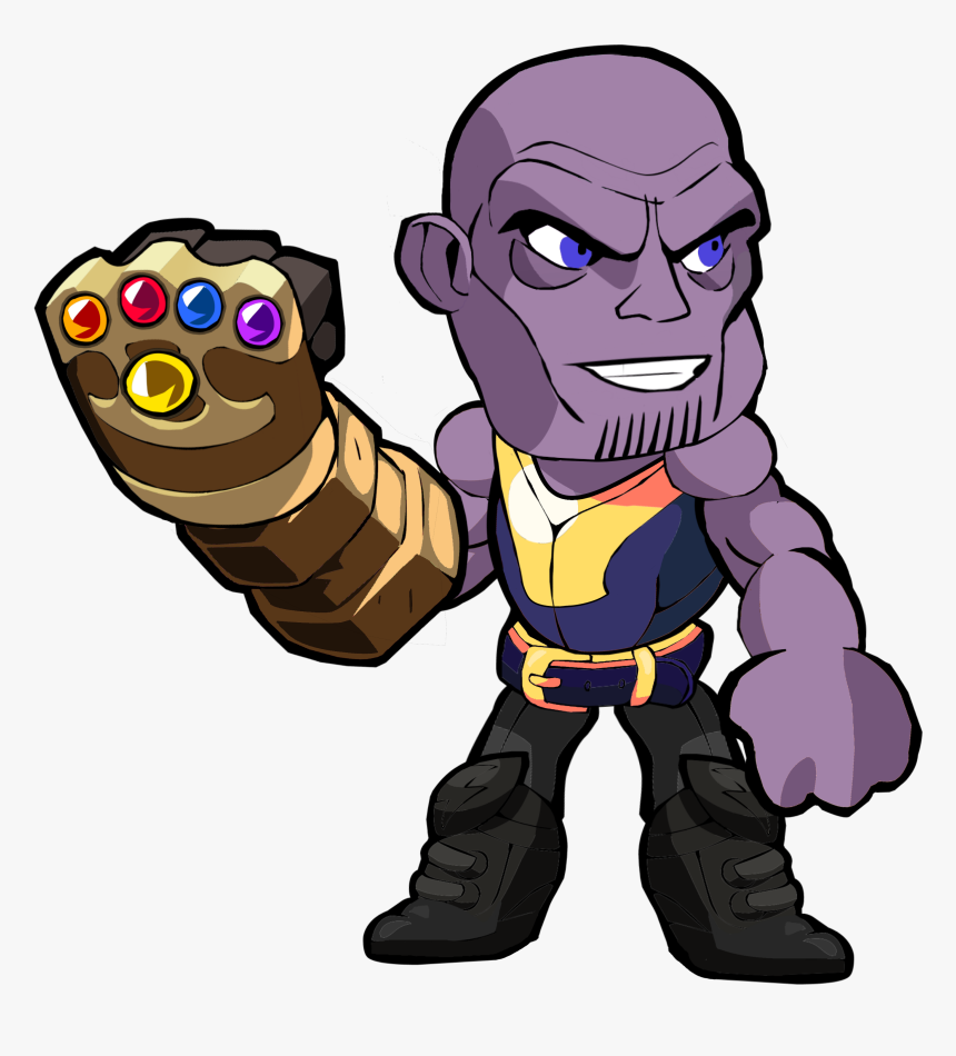 Avengers Endgame Thanos Cartoon, HD Png Download, Free Download