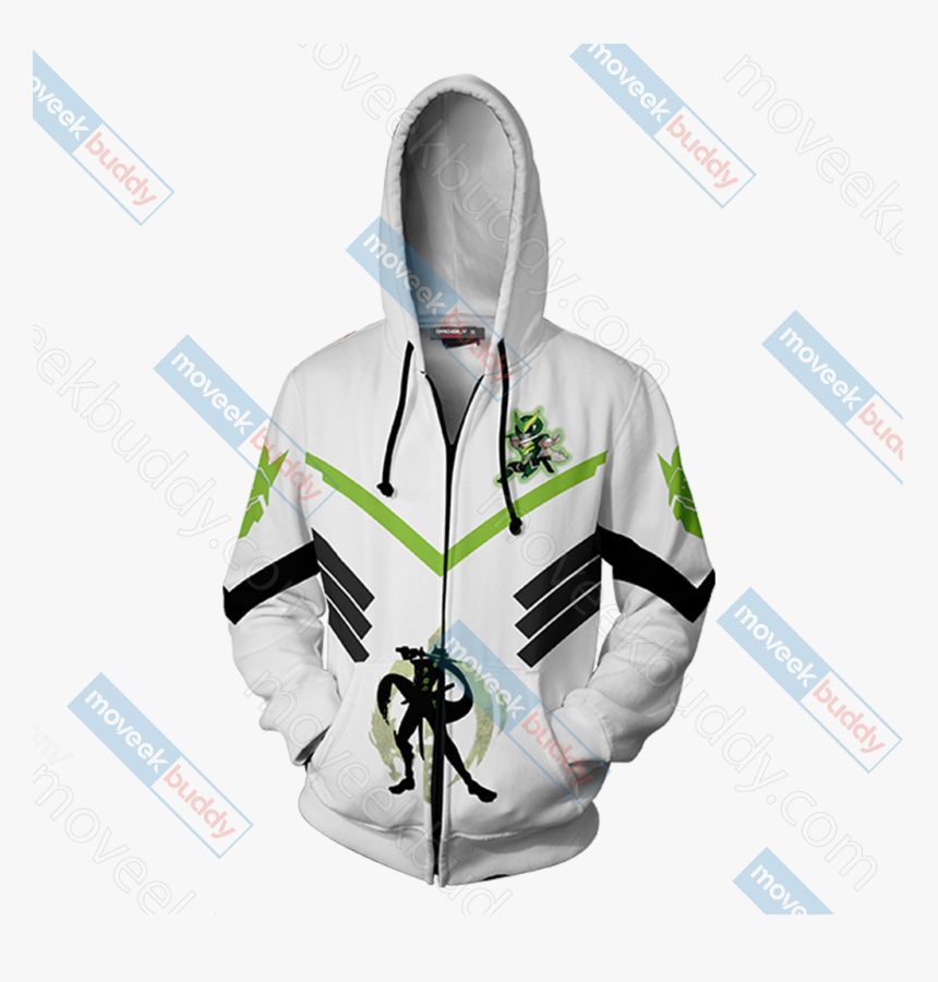 Genji Symbol Zip Up Hoodie Jacket - Mock Up Hoodie Depan Belakang, HD Png Download, Free Download