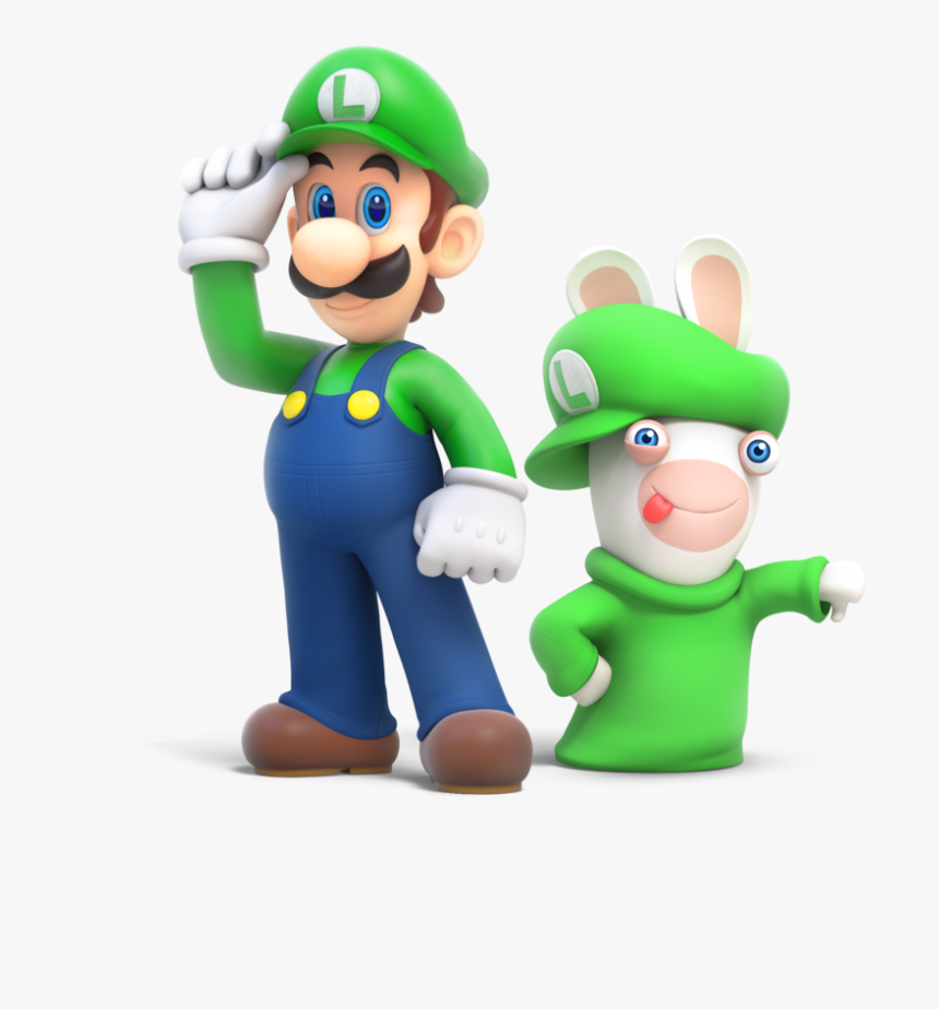 Luigi N Rabbid - Mario Rabbids Kingdom Battle Luigi, HD Png Download, Free Download