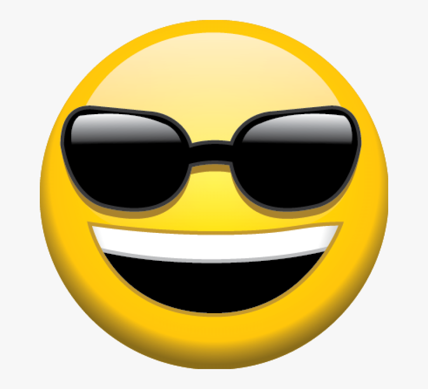 Sunglasses Emoji Transparent Background Png Download - Cool Emoji Transparent Background, Png Download, Free Download