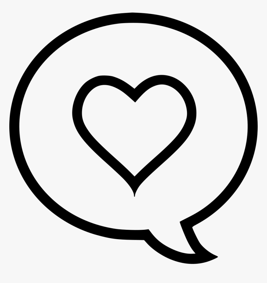 Heart Icon Png - Comment Heart Icon Png, Transparent Png, Free Download