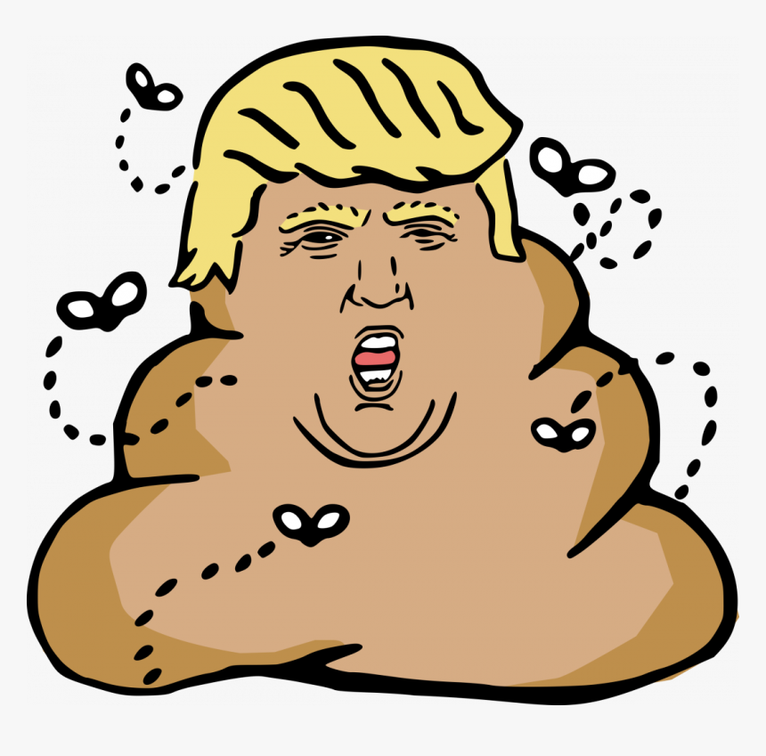 Donald Trump, Turd - Donald Trump Cartoon Poop, HD Png Download, Free Download