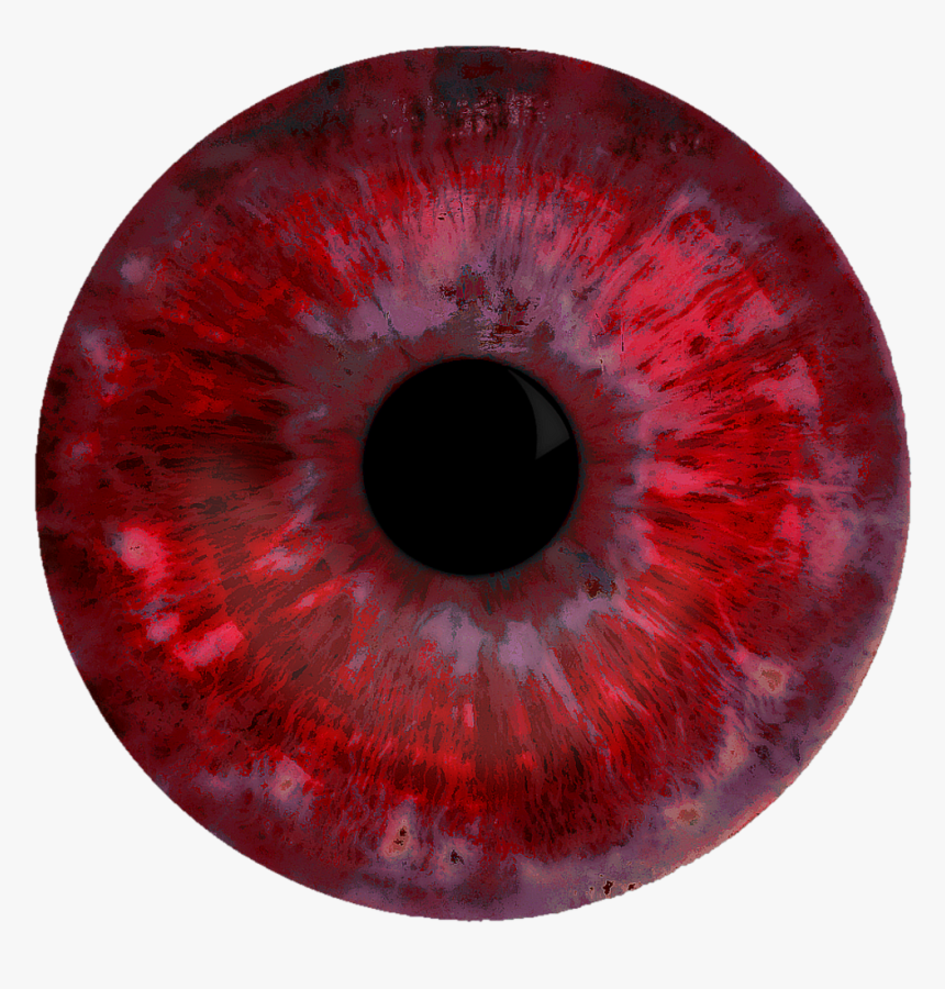 Red Glowing Eyes Png - Red Iris Eye Png, Transparent Png, Free Download