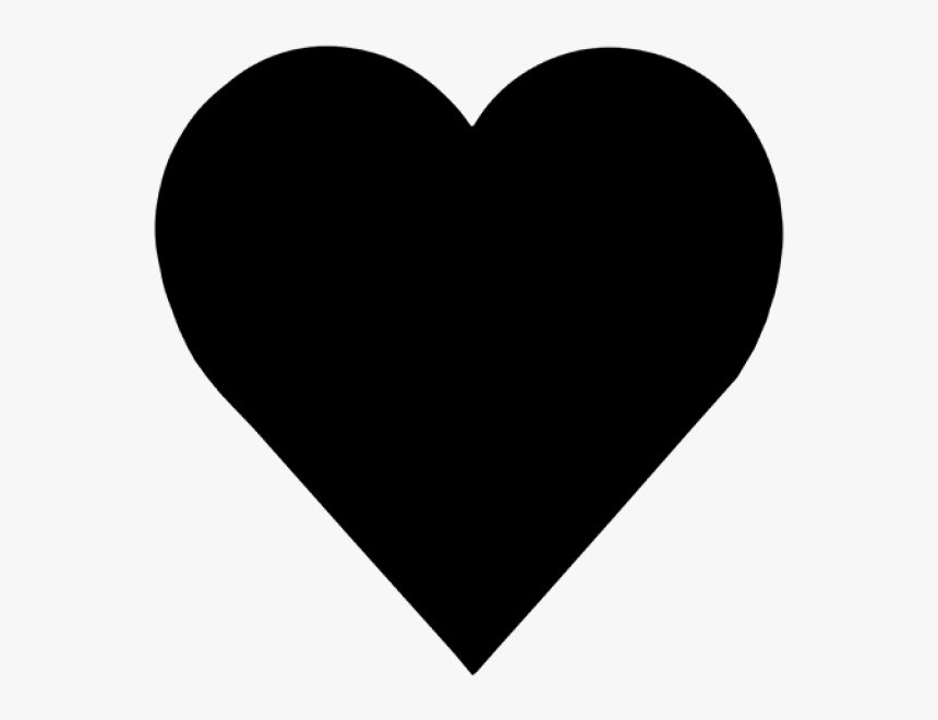 23 Piece Heart Shaped Puzzle - Black Heart Silhouette Png, Transparent Png, Free Download