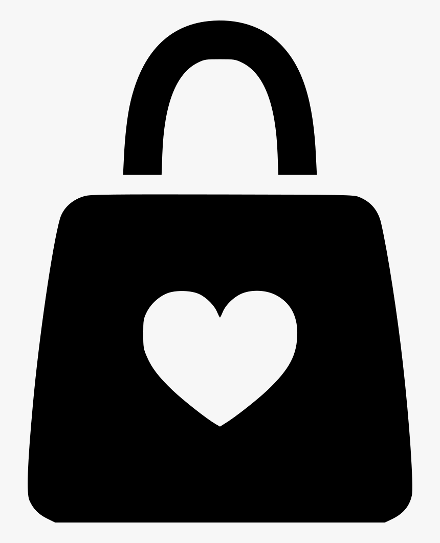 Shopping Bag Heart - Shopping Bag Icon Heart, HD Png Download, Free Download