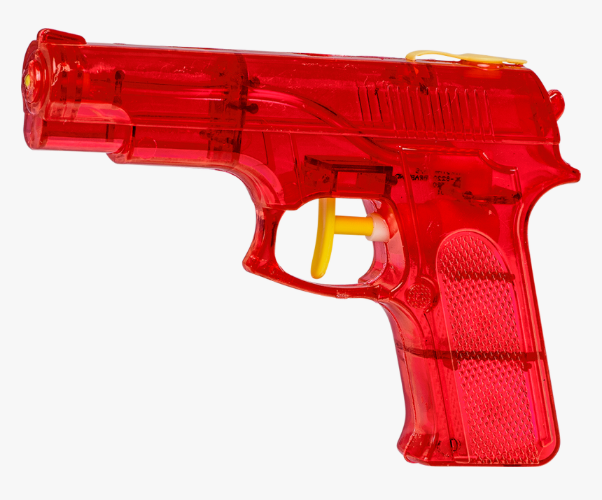 Handgun Transparent Red Water - Transparent Water Gun Png, Png Download, Free Download