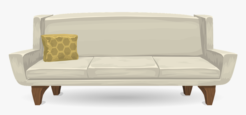 Couch, Sofa, Seating, Seat, Furniture, White - Sofa Transparent Animation, HD Png Download, Free Download