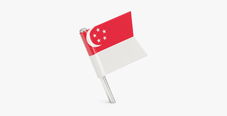 Square Flag Pin - Singapore Flag Cartoon Png, Transparent Png, Free Download