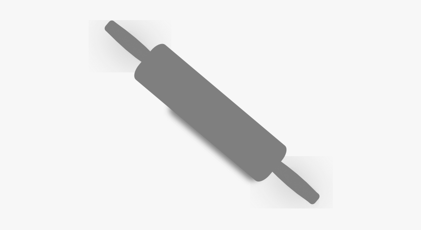 Rolling Pin Png - Grey Rolling Pin Clip Art, Transparent Png, Free Download