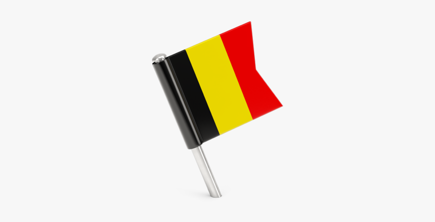Square Flag Pin - Belgian Flag Icon Png, Transparent Png, Free Download