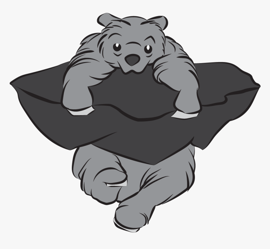 The Panic Bear - Cartoon, HD Png Download, Free Download