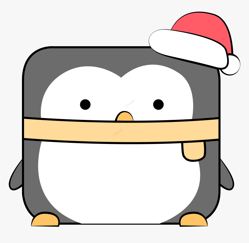 Cute Square Rectangular Penguin Image, HD Png Download, Free Download