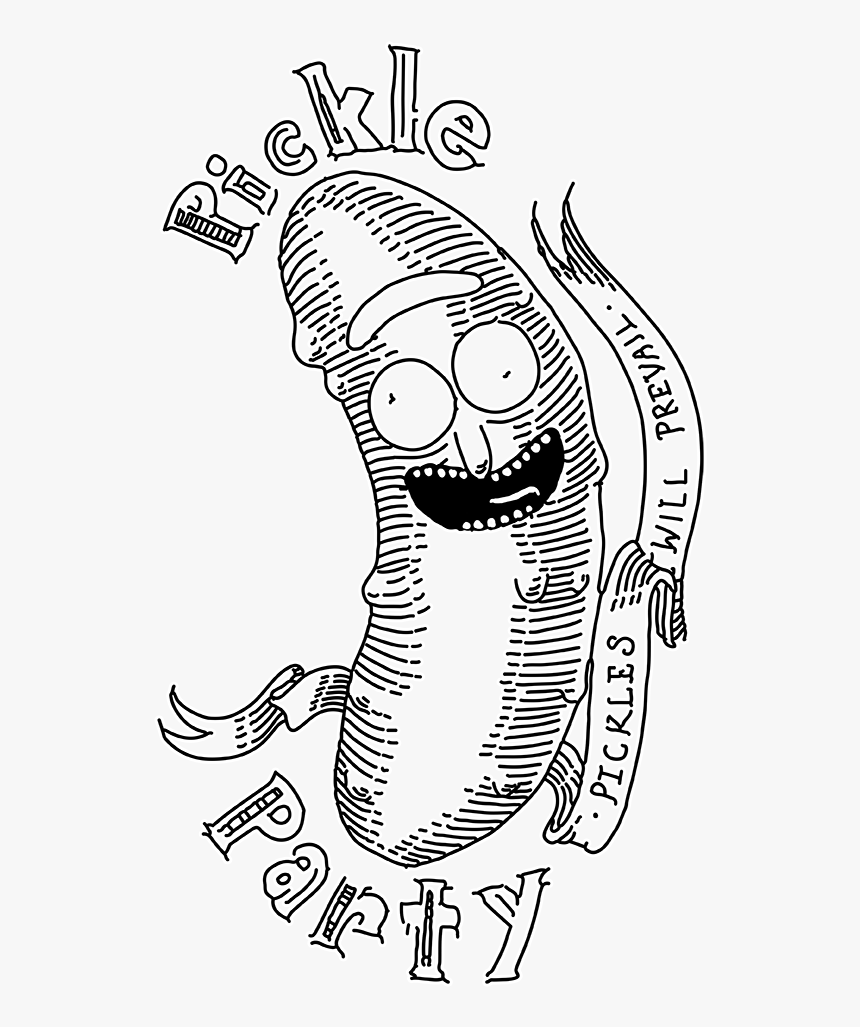 Meeseeks Finally Got Taken Down Which Is A Damned Shame - Black And White Mr Meeseeks, HD Png Download, Free Download