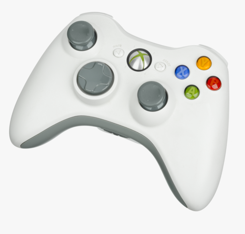 Xbox 360 Wireless Controller White - Xbox 360 Controller Png, Transparent Png, Free Download