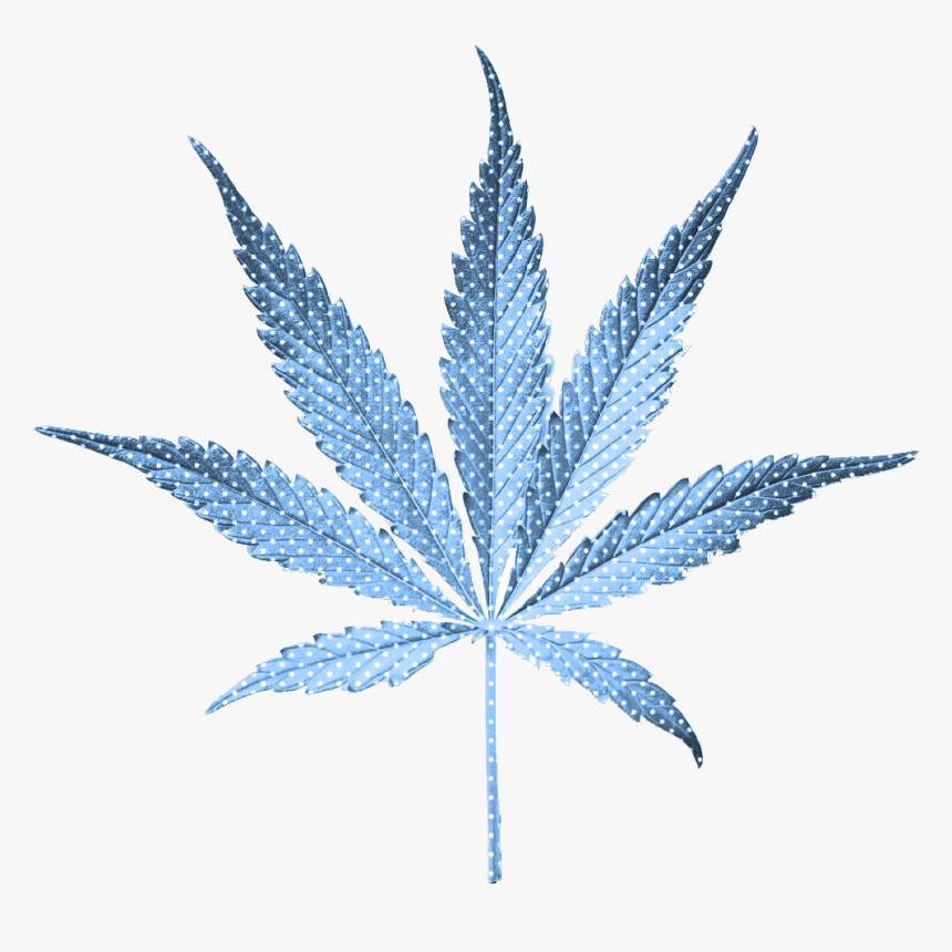 Transparent Real Weed Leaf Png - Blue Weed Leaf Transparent, Png Download, Free Download