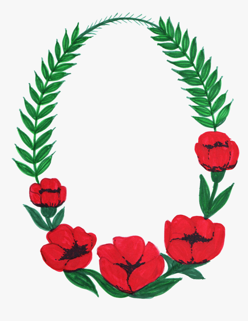 Flowers Photo Frame Png, Transparent Png, Free Download