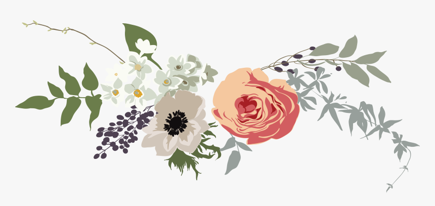 Banner Clipart Flower - Free Flower Banner Illustration, HD Png Download, Free Download