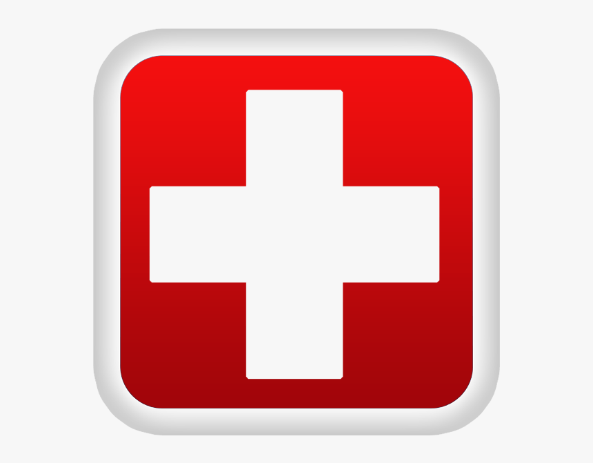 Plus Clipart Hospital - Red Cross Symbol Clipart, HD Png Download, Free Download