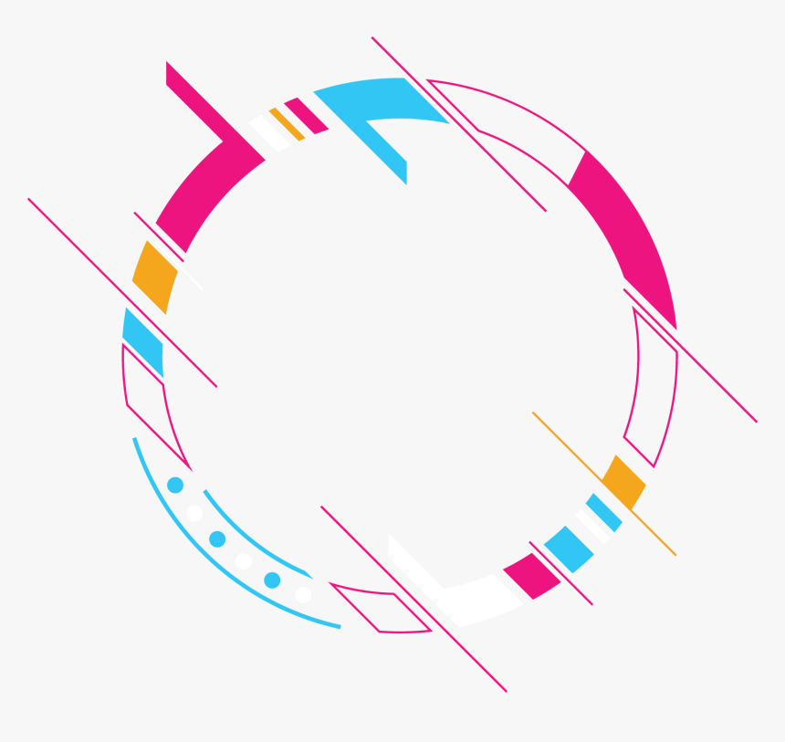 Colourful Circle Banner With Abstract - Transparent Circle Banner Png, Png Download, Free Download