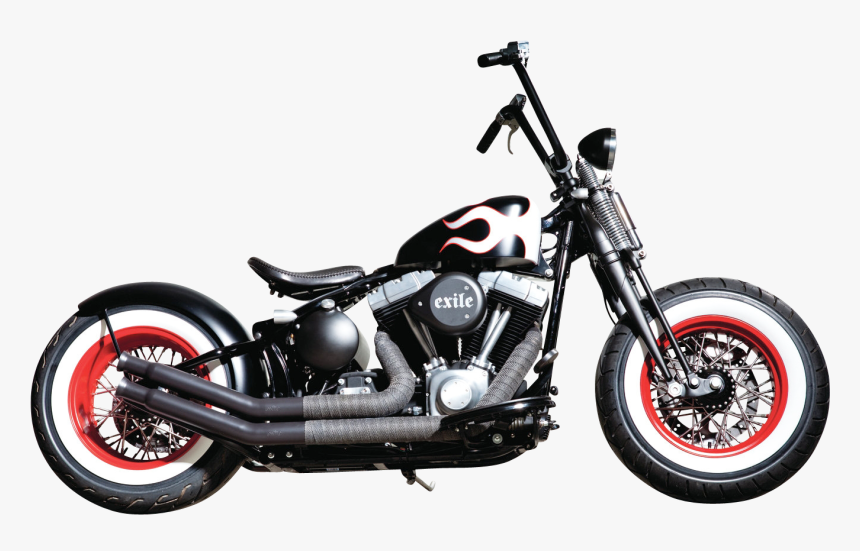 Harley Davidson Black Motorcycle Bike Png Image Pngpix - Black Harley Davidson Chopper, Transparent Png, Free Download