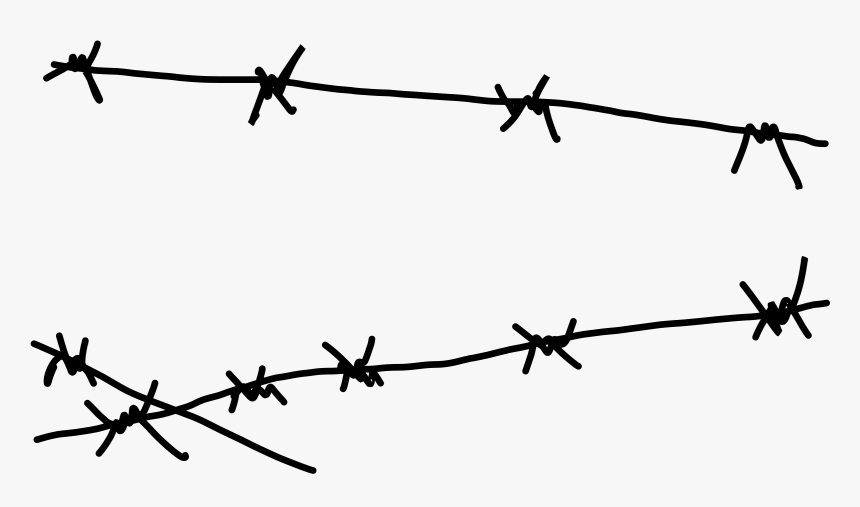 Barbwire Png Image - Easy Barbed Wire Drawing, Transparent Png, Free Download