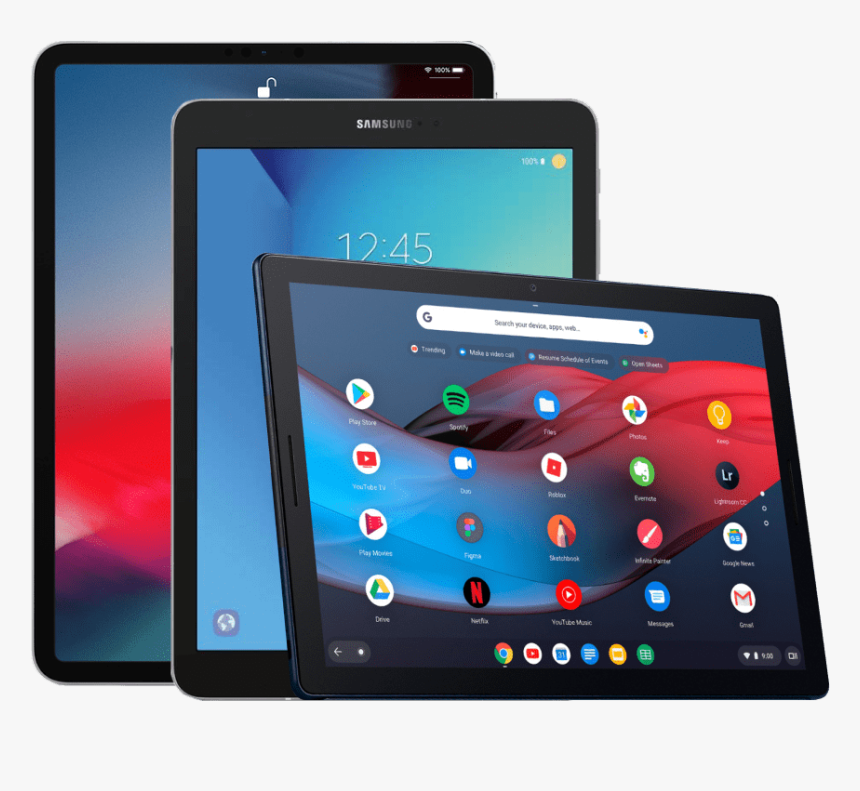 Broken Tablets By Apple, Google And Samsung Needing - Google Pixel Slate, HD Png Download, Free Download