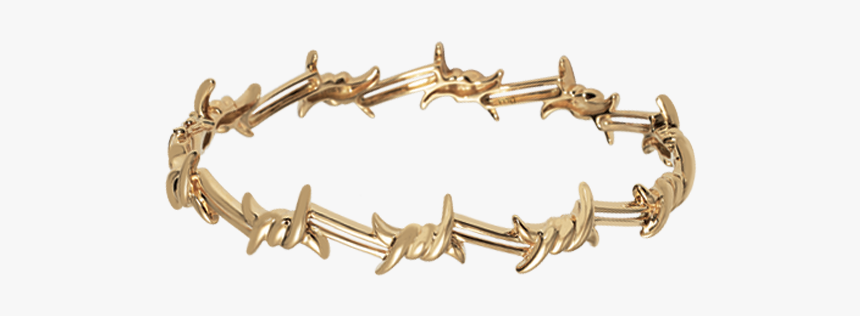 Barbed Wire Gold Bangle For Women, HD Png Download, Free Download