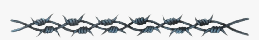 #barbedwire #barbwire #spikes #ouch #goth #divider - Barb Wire Realistic Tattoo, HD Png Download, Free Download