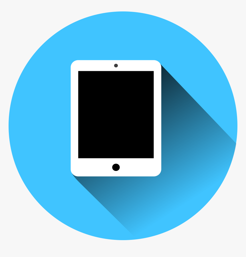Blue Tablet Clip Arts - Clipart Of A Tablet, HD Png Download, Free Download