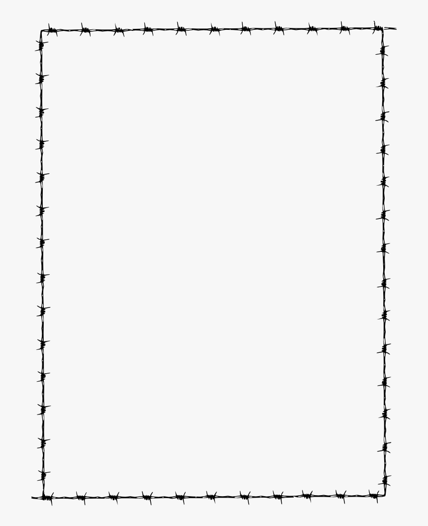 Barbed Wire Border - Barb Wire Border Clip Art, HD Png Download, Free Download