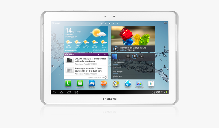 Tablet Samsung Png - Tablet Samsung P5100, Transparent Png, Free Download