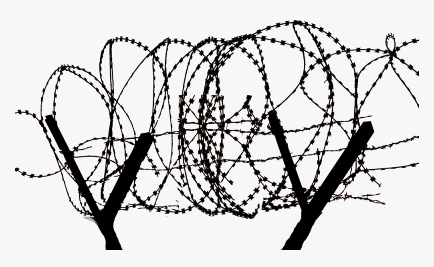 Transparent Barbed Wire Circle Png - Razor Wire Fence Transparent, Png Download, Free Download