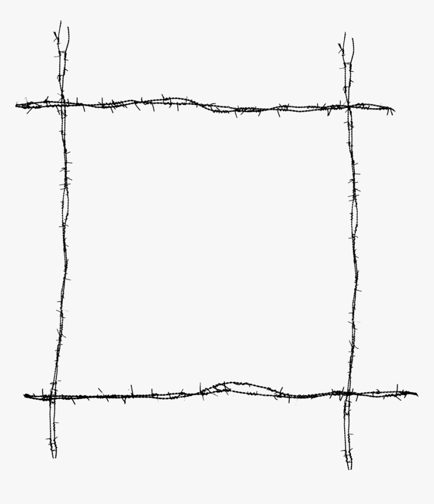 8 Barbed Wire Frame Transparent - Plot, HD Png Download, Free Download