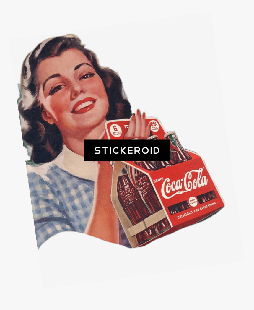 Transparent Vintage Woman Png - Coca Cola Old School, Png Download, Free Download