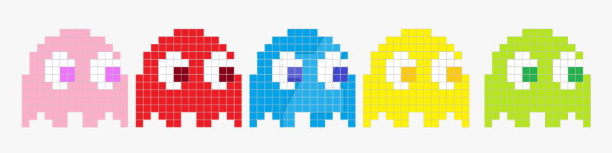 Great Pac-man Png Images Transparent Free Download - Transparent Background Pacman Ghosts Png, Png Download, Free Download