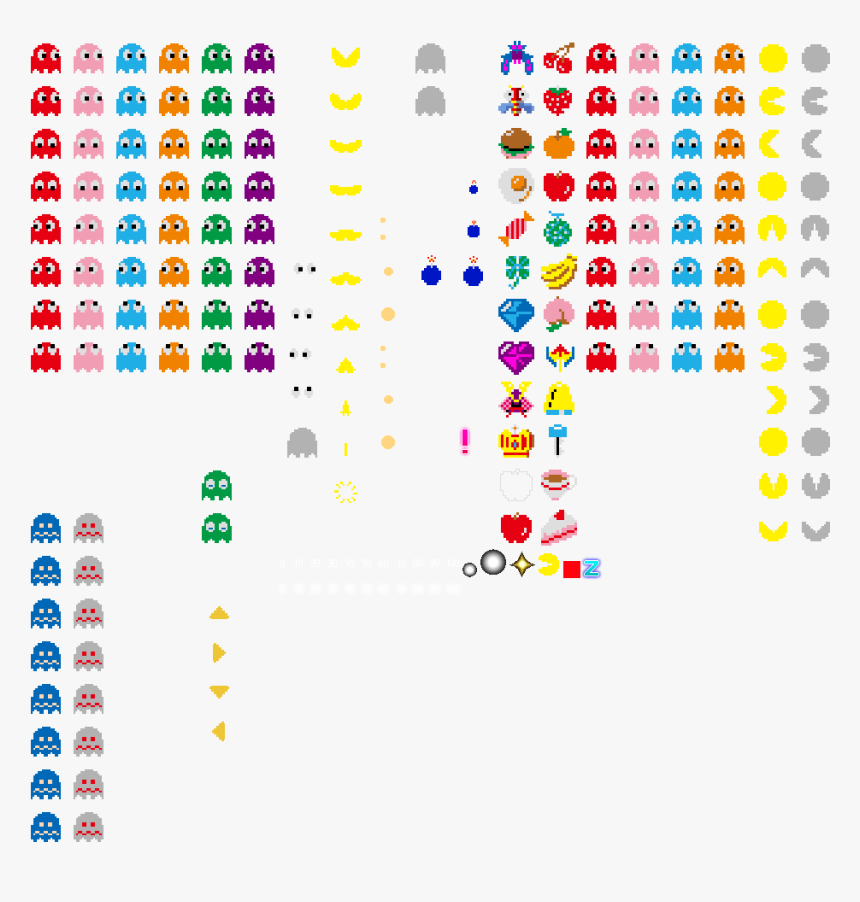 Classic - Transparent Pacman Sprite Sheet, HD Png Download, Free Download